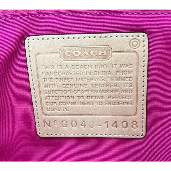 Vintage Coach 1408 Hamptons Herringbone Wool Satchel & FS5878 Wristlet - Picture 16 of 16